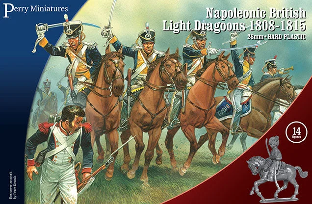 Napoleonic British Light Dragoons 1808- 1815, 28 mm Scale Model Plastic Figures