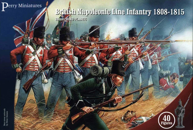 Napoleonic British Line Infantry 1808 – 1815, 28 mm Scale Model Plastic Figures