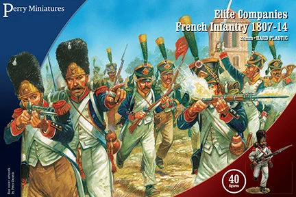 Napoleonic French Elite Companies Infantry Battalion 1807 – 1814, 28 mm Scale Model Plastic Figures