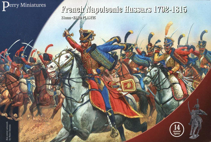 Napoleonic French Hussars 1792 - 1815, 28 mm Scale Model Plastic Figures