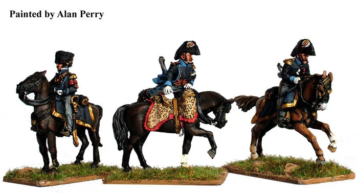 Napoleonic French Mounted Aide-De-Camp, 28 mm Scale Model Metal Figures