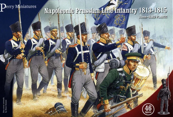 Napoleonic Prussian Line Infantry 1813 – 1815, 28 mm Scale Model Plastic Figures