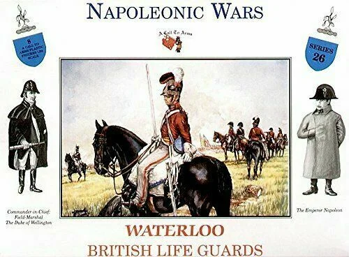 Napoleonic Wars: Waterloo British Life Guards 1/32 (54 mm) Scale Model Plastic Figures