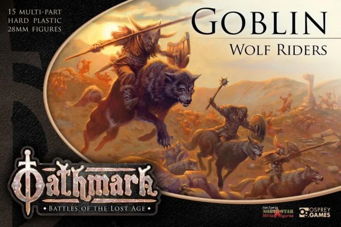 Oathmark Goblin Wolf Riders, 28 mm Scale Model Plastic Figures