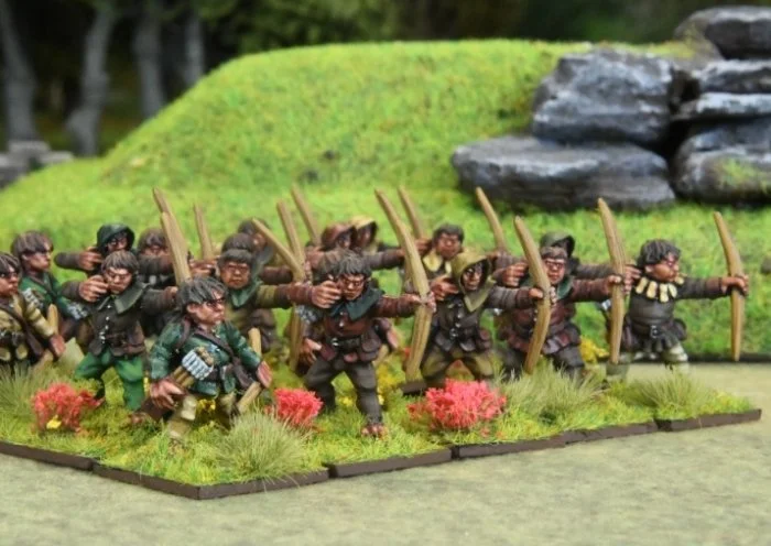 Oathmark Halfling Archers, 28 mm Scale Model Metallic Figures