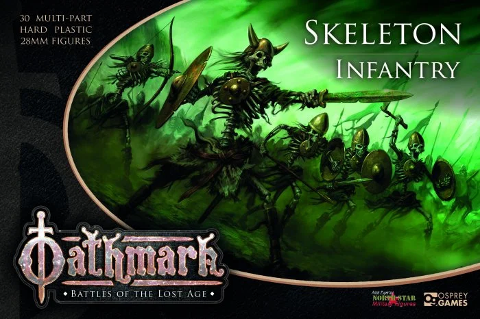 Oathmark Skelton Infantry, 28 mm Scale Model Plastic Figures