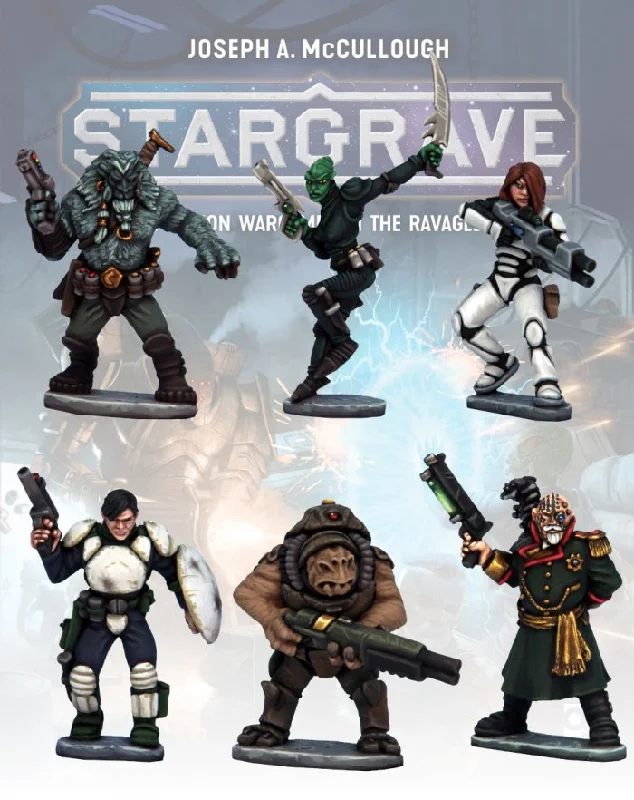 Stargrave Old Rouges, 28 mm Scale Model Metal Figures