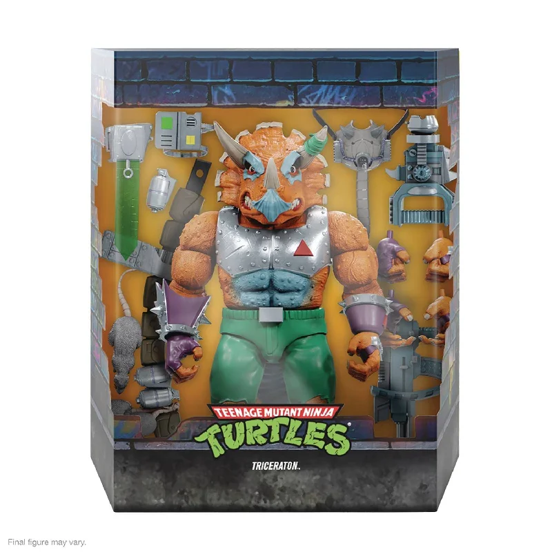 SUPER 7: ULTIMATES - TMNT - WAVE 7 - TRICERATON ACTION FIGURE