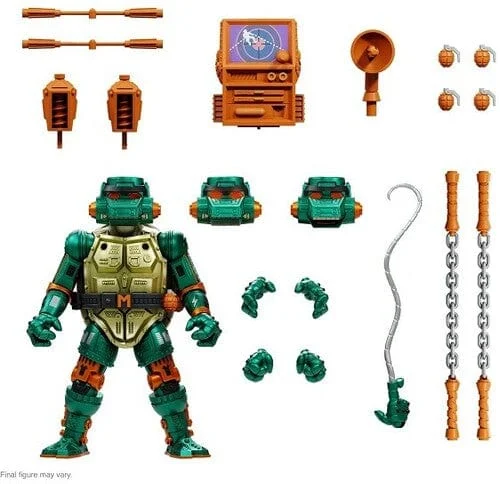 SUPER 7 - ULTIMATES - TMNT - WAVE 7 - WARRIOR METALHEAD MICHELANGELO ACTION FIGURE