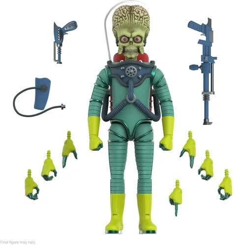 SUPER7: ULTIMATES - MARS ATTACKS WAVE 1 - MARTIAN (INVASION BEGINS) ACTION FIGURE