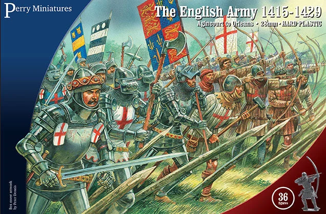 The English Army 1415-1429, 28 mm Model Plastic Figures Kit