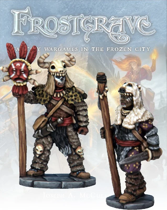 Frostgrave Witch & Apprentice, 28 mm Scale Model Metal Figures