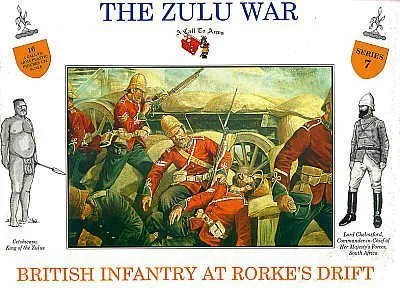 Zulu War: British Infantry at Rorke’s Drift 1/32 (54 mm) Scale Model Plastic Figures